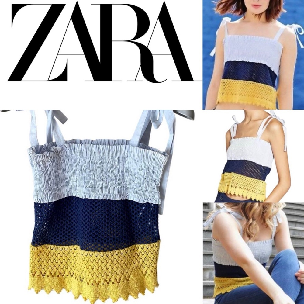ZARA Crochet MIDI Top